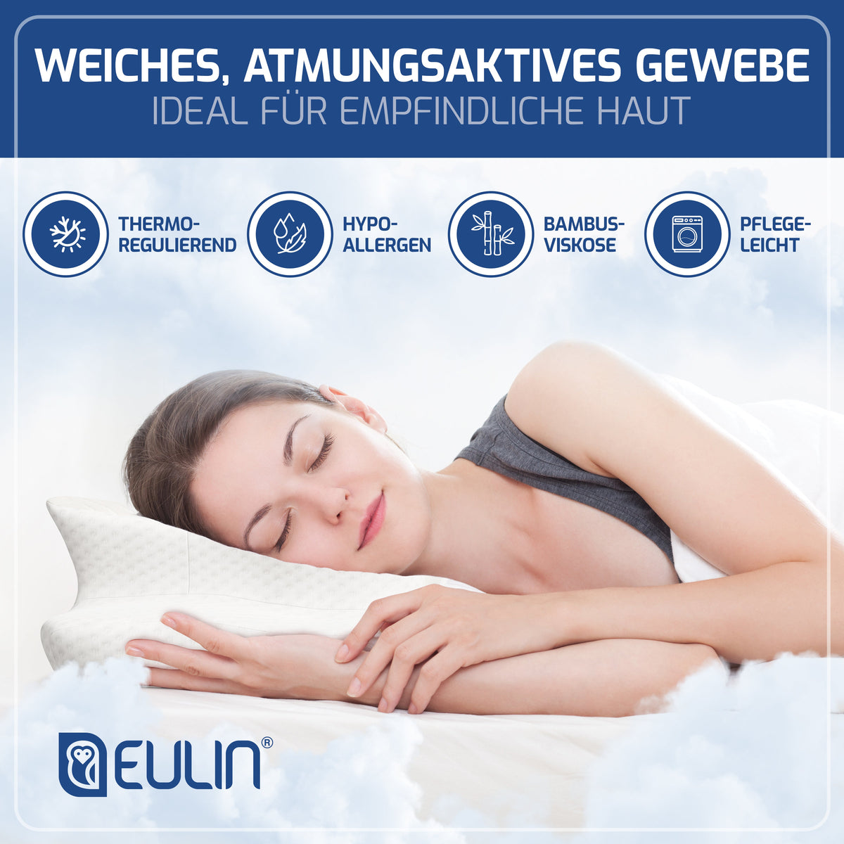 EULIN® Ersatz-Kissenbezug für WOLKENBLUME MF1