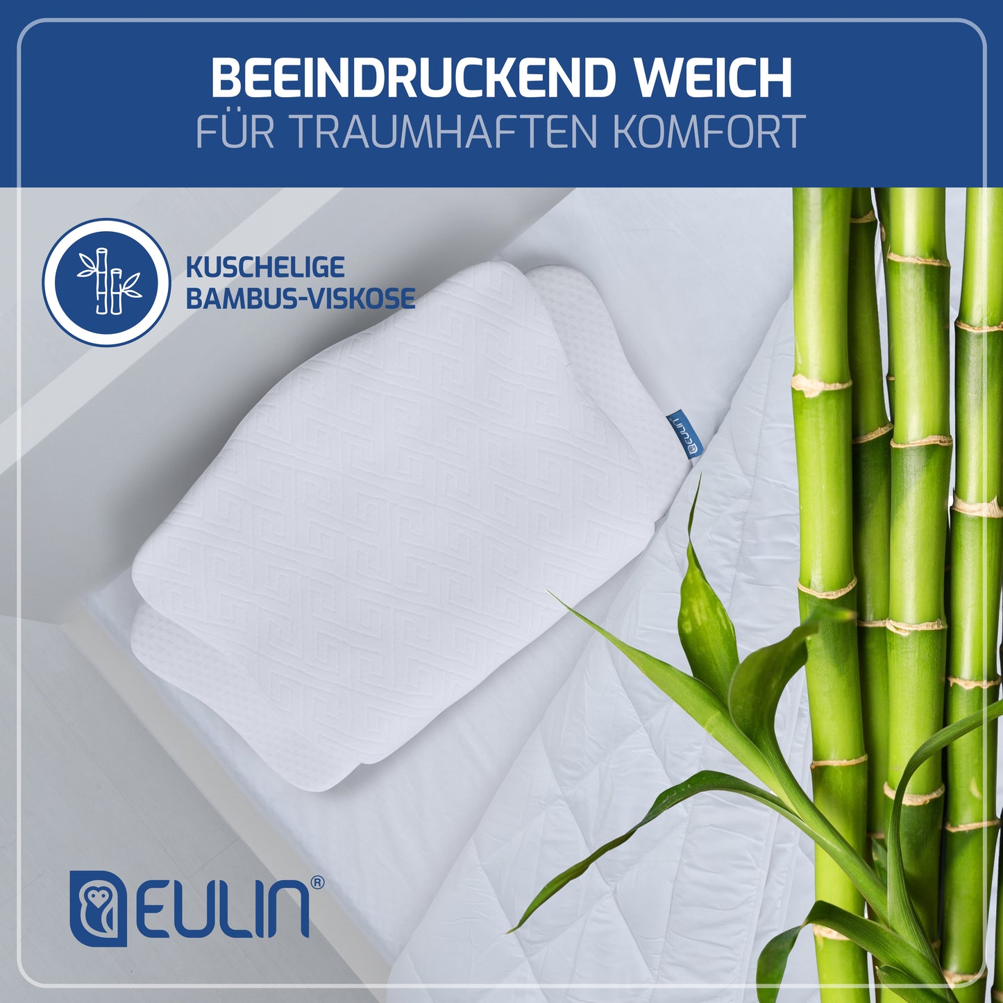 ERSATZBEZUG WEISS für das Memory Foam Kopfkissen Wolkenblume MF1