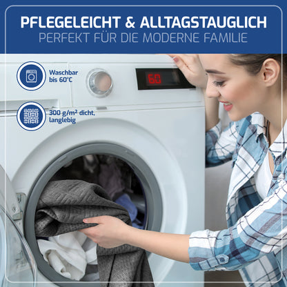 EULIN® Ersatz-Kissenbezug Grau für WOLKENBLUME MF1 – Bezug aus Bambus-Viskose | Atmungsaktiv, Waschbar & Hautfreundlich