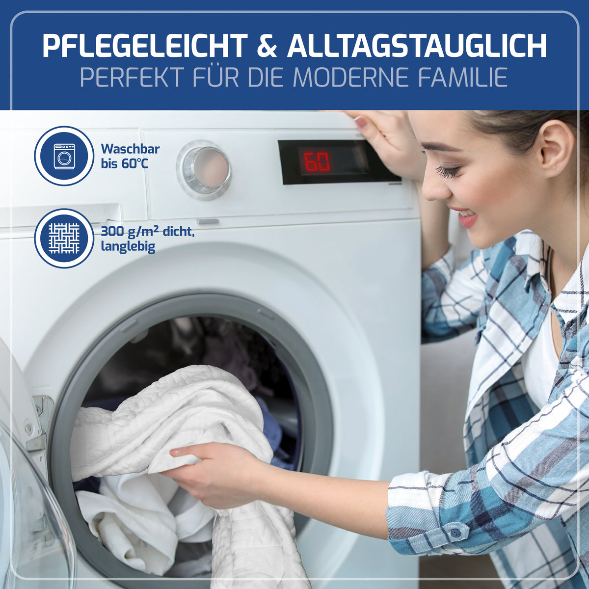 EULIN® Ersatz-Kissenbezug für WOLKENBLUME MF1
