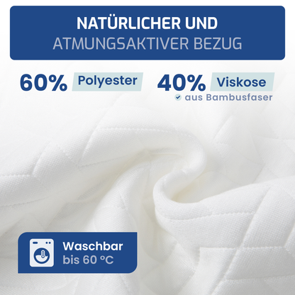 EULIN® WOLKENFELD AIR Orthopädisches Kopfkissen 40×60 cm – Höhenverstellbares Nackenstützkissen aus Memory Foam | Ergonomisch & Atmungsaktiv
