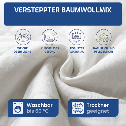 EULIN® EDELFELD SWISS ZIP Ergonomisches Kopfkissen – Höhenverstellbares Nackenstützkissen | Swiss Made | OEKO-TEX® zertifiziert