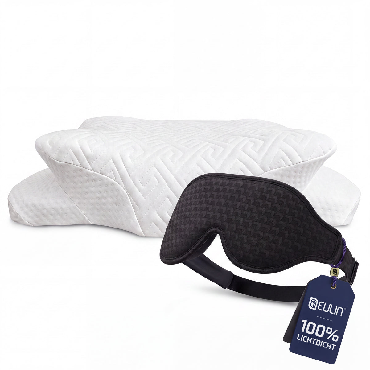 EULIN® KISSEN WOLKENBLUME MF1 + SCHLAFMASKE NACHTSCHATTEN PR